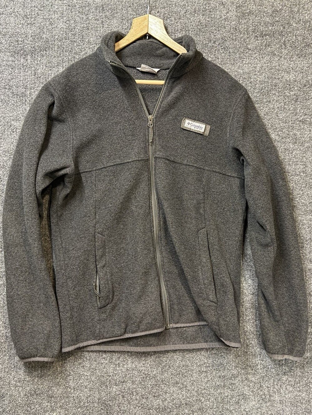 Columbia PFG Fleece Pullover Size S Men Black Snap Neck Performance Fishing Gear